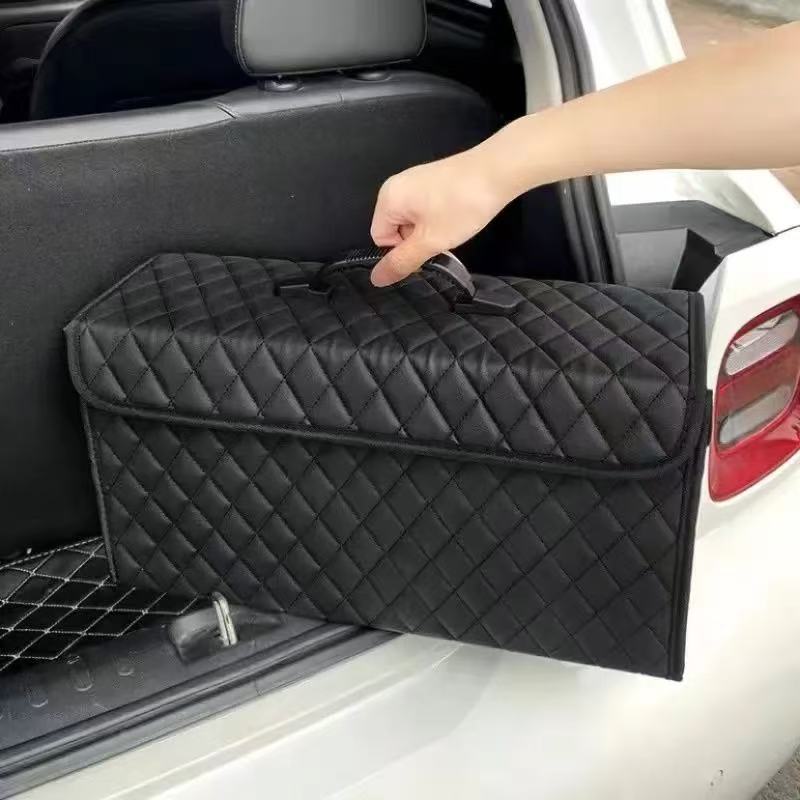 

1PC Foldable Car Trunk Storage Box - Vehicle Organizer for Tool Kit & Essentials, Rear Boot Space Saver Solution for Cars