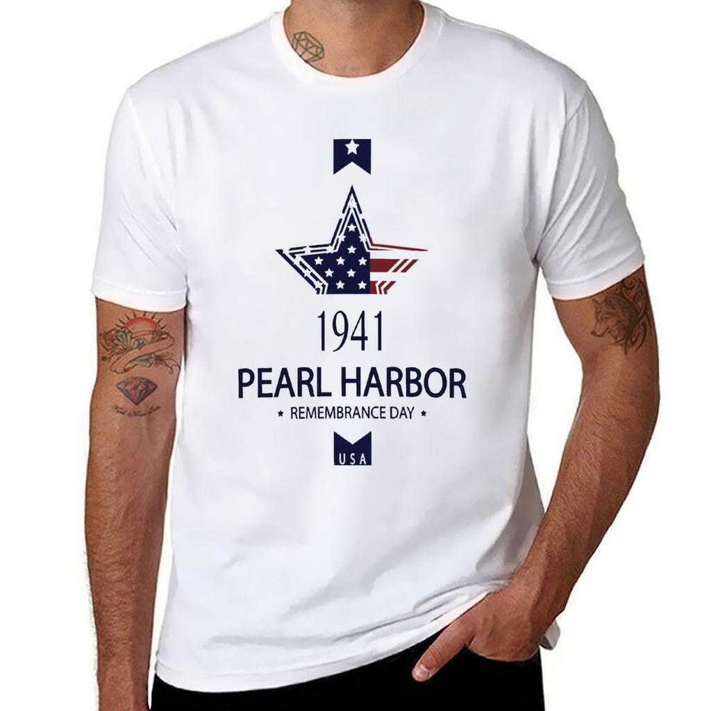Pearl Harbor Remembrance Day 7 December 1941 Tshirt Soft Casual Short Sleeve Cotton Tee