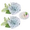 Contemporary Artificial Flower Curtain Fastening Clips Set of 2 Decorative Window Drapery Holders Tieback Straps Buckles