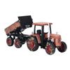 Alloy Retro Model Small Four Wheeled Tractor Car Model Home Model Ornaments for Decoration