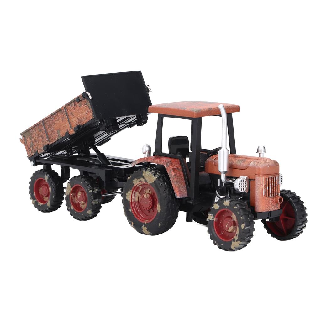 Alloy Retro Model Small Four Wheeled Tractor Car Model Home Model Ornaments for Decoration