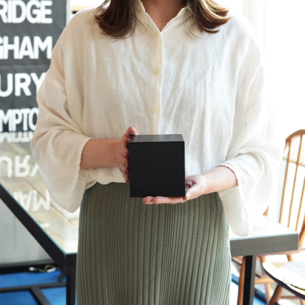 Axis E17 Koti Cube Entrance Light (Black), Made In Japan, Outdoor Bracket Light, Entryway Wall Light, Stylish, Scandinavian Retro