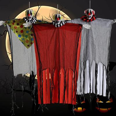 Halloween Hanging Skeleton Props Creepy Scary Haunted House Prop for Outdoor Porch Patio Tree