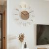 Salon için duvar saati, sessiz, marka kalitesinde, Nordik minimalist tarz, temperli cam saat
