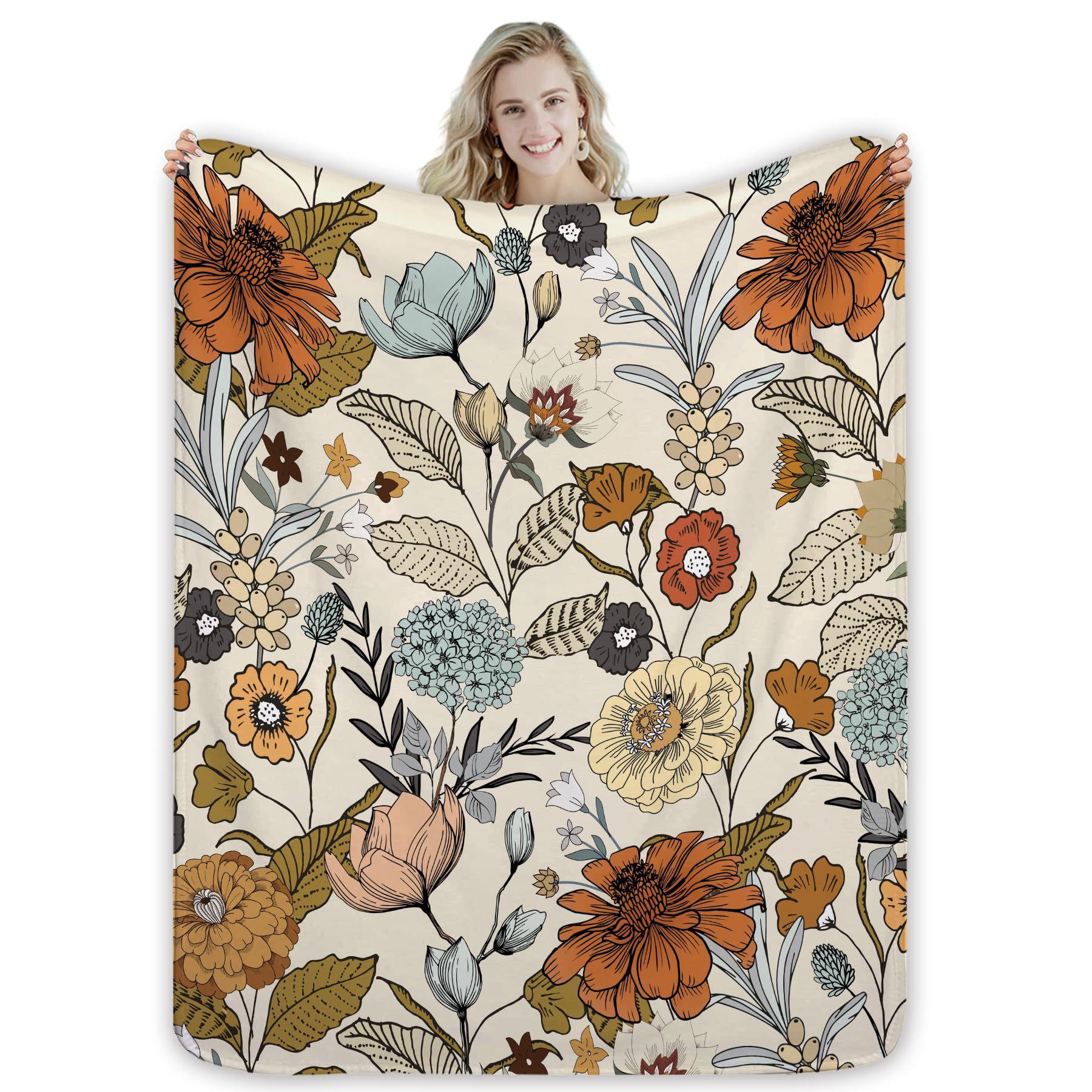 

Young girl in pink Printed Blanket for Sofa Bed Travel Camping Living Room Office Conditioning Blanket for All Seasons Gifts 75x90cm