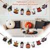 Wooden Halloween Hanging Sign Party Decor for Home Tabletop Wall Decoration