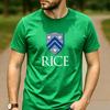 Vintage Rice University Houston Owl Shield Crest Aesthetic Graphic T Shirt Unisex Crew Neck Short Sleeve Alumni Gift Top