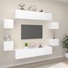 Vidaxl 8-Piece TV Cabinet Set, White