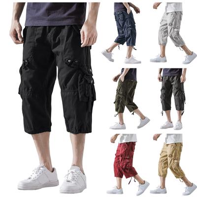 Men's Summer Multi-Pocket Cargo Shorts Men's Casual Fashion Loose Cargo Pants