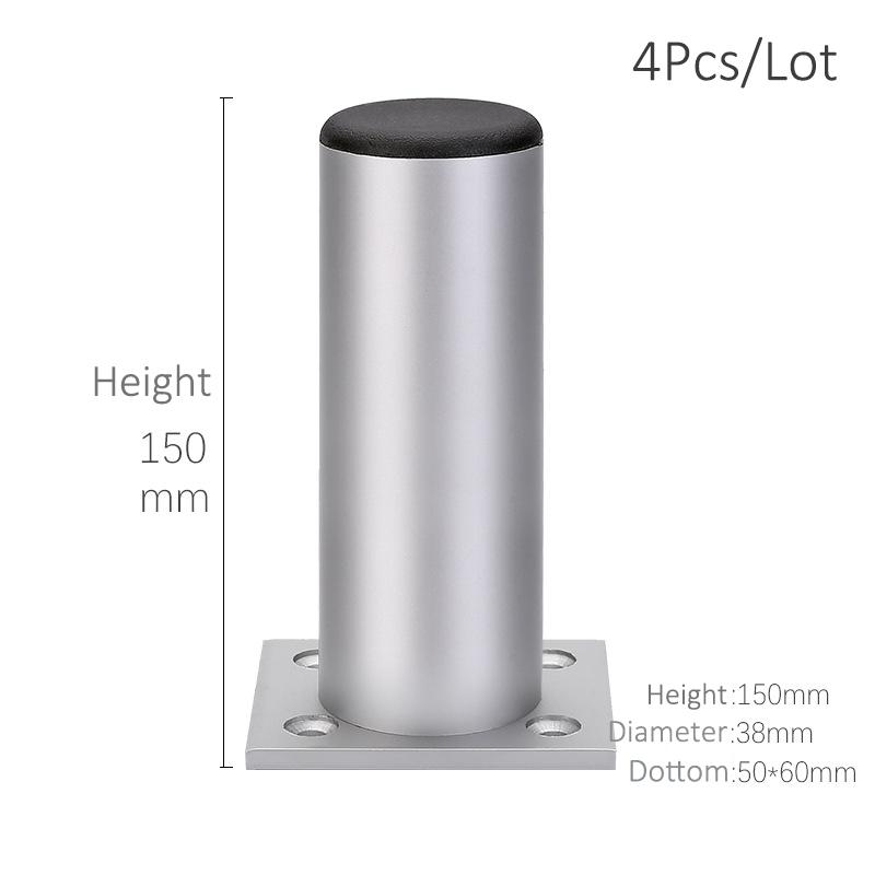 4Pcs Aluminum Furniture Legs Cabinet Foot DIY Thicken Adjustable 6-15CM TV Cabinet Support Leg bathroom Cabinet Feet