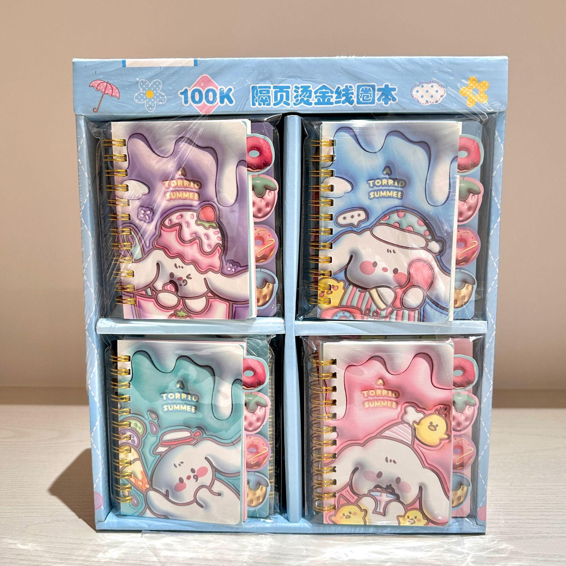 

1Pc Cartoon Sanrio Coil Book Kuromi My Melody Cute Notebook Portable Notepad Mini Hand Account Book Stationery Holiday Gift Novelty Stationery Random style 1Pc