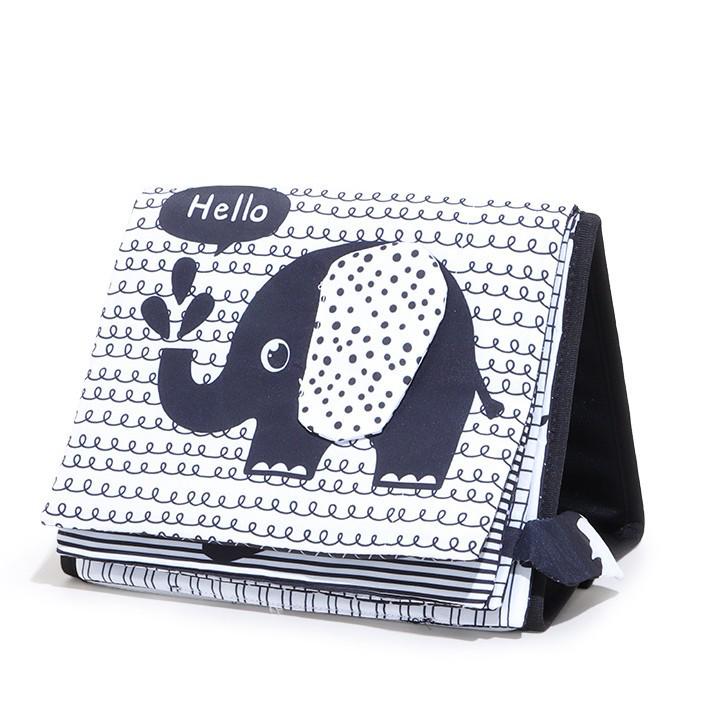 Aipinqi Baby & Toddler Foldable Black and White Funhouse Cloth Book Calendar Toy