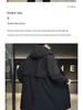Men's Winter Hooded Mid-Length Down Jacket, Faux Two-Piece Windbreaker, Trendy Thickened Plus-Size Coat