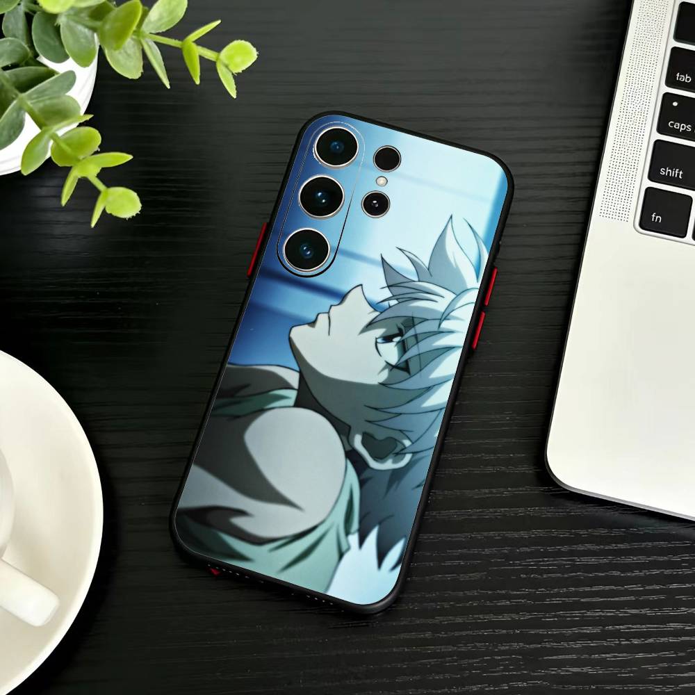 D-Killua Zoldyck H-Hunter X Hunter Phone Case For Samsung S26,S25,S24,S23,S22,S21,S20,Ultra,Plus,FE Black Soft Cover