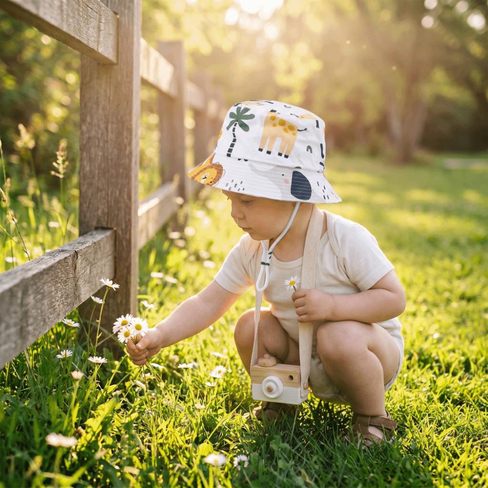 UV Protection Bucket Fisherman Hat Breathable Panama Hat Soft Baby Sun Bonnet  Outdoor Activities