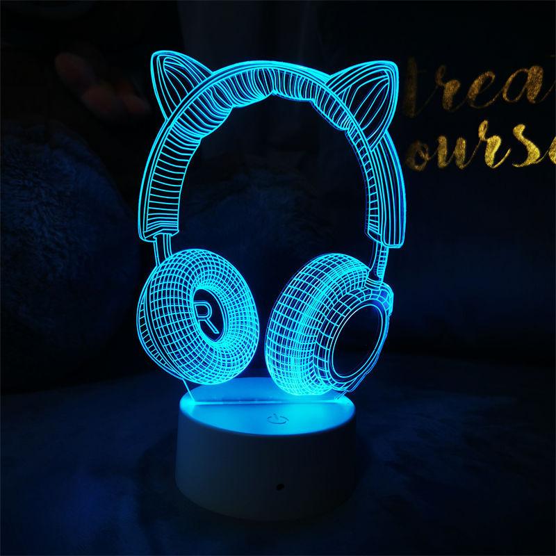3D Visuelles Spielornament Licht E-Sport Atmosphäre Licht 3D Nachtlicht Gamepad Dekorative Leuchte