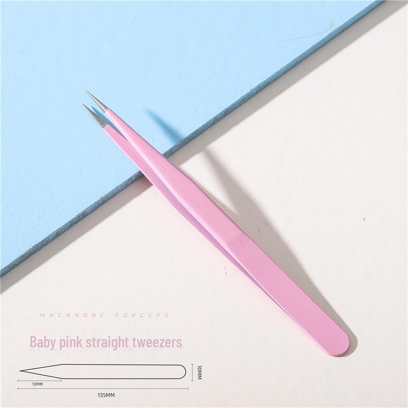 Professional Anti-Static Elbow Tweezers for Nail & Jewelry Rhinestone Stickers
