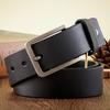 3.8CM Real Genuine Leather for Men High Quality Cowskin Casual Jeans Belts Business Cowboy Waistband Male Fashion Designer Belt