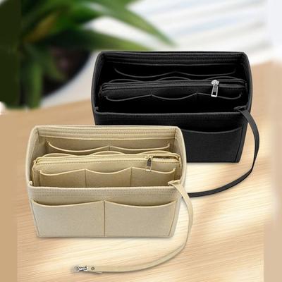 Bolsa de Feltro Organizadora de Maquiagem Recipiente para Artigos de Higiene Pessoal Bolsa de Armazenamento para Meninas