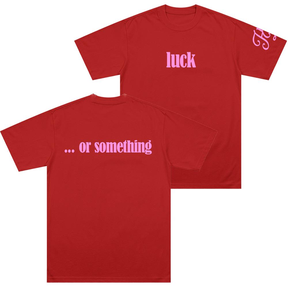 Luck … or Something Tee Hilary Duff Merch T-shirt Men Women Fashion Aesthetics Short Sleeve Top Summer Casual Y2K Cotton T-shirt
