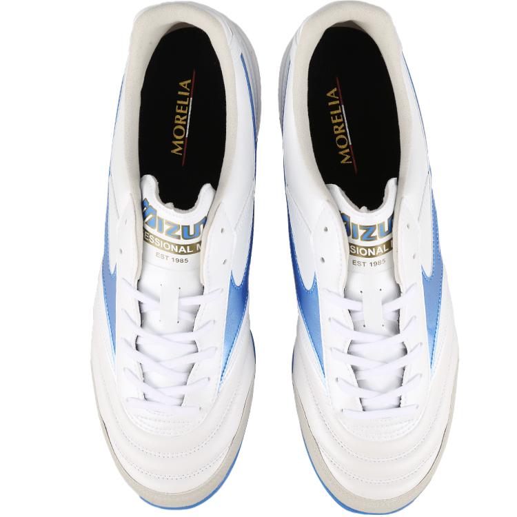 Mizuno Comfortable Stylish Versatile Shock Absorbing Soccer Shoes Men Sneaker White Blue Q1GB241225