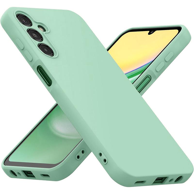 Θήκη υγρής σιλικόνης για Samsung Galaxy A15 4G A 15 A15 5G, θήκη υγρής σιλικόνης, παγκόσμια έκδοση, προστατευτική θήκη πλήρους σώματος, σιλικόνης