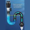 F26C Convenient Sink Drain Solution ABS & Steel Sink Drain Set Drain Pipe Set Preventing Clogs Unpleasant Odors for Bathroom