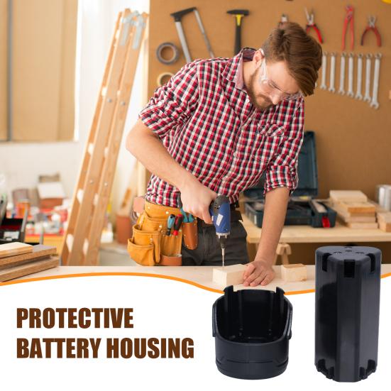 Battery Shell Easy to Install Anti-Drop Anti-Wear Power Tool Battery Protective Case Extends Battery