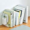 Extendable Bookend Non Skid PP Hvy Duty Decorative   Book Shelf Holder for Desk with Detachable Pen Holder