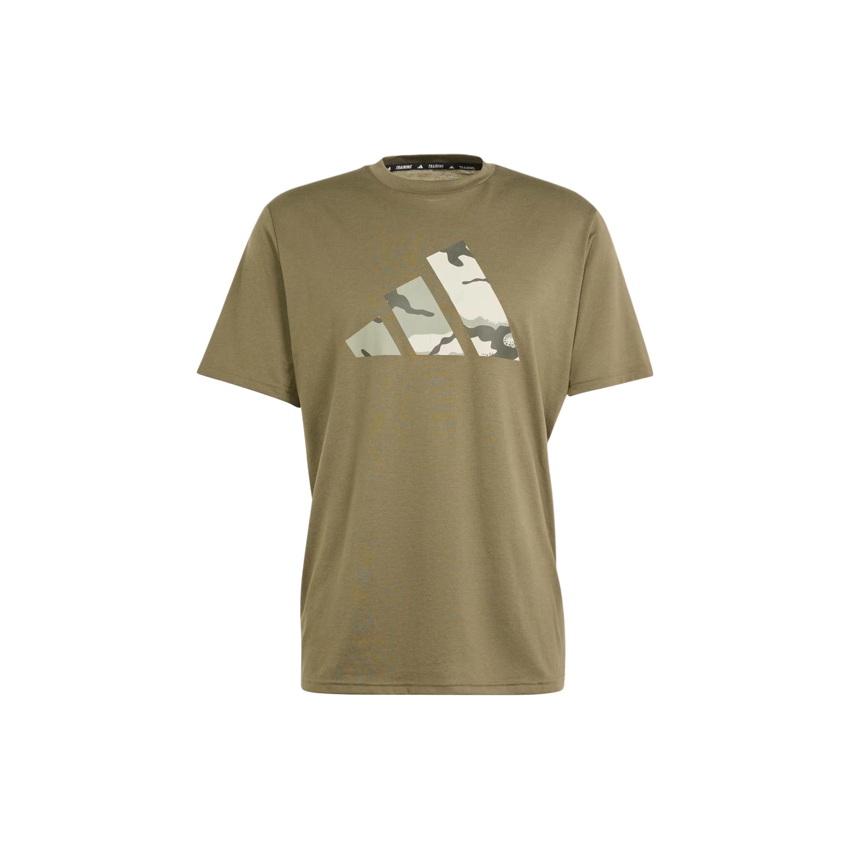 adidas Train Essentials Seasonal Brand Love Camo T-Shirt Asia Sizing Green Men s IM7452 L