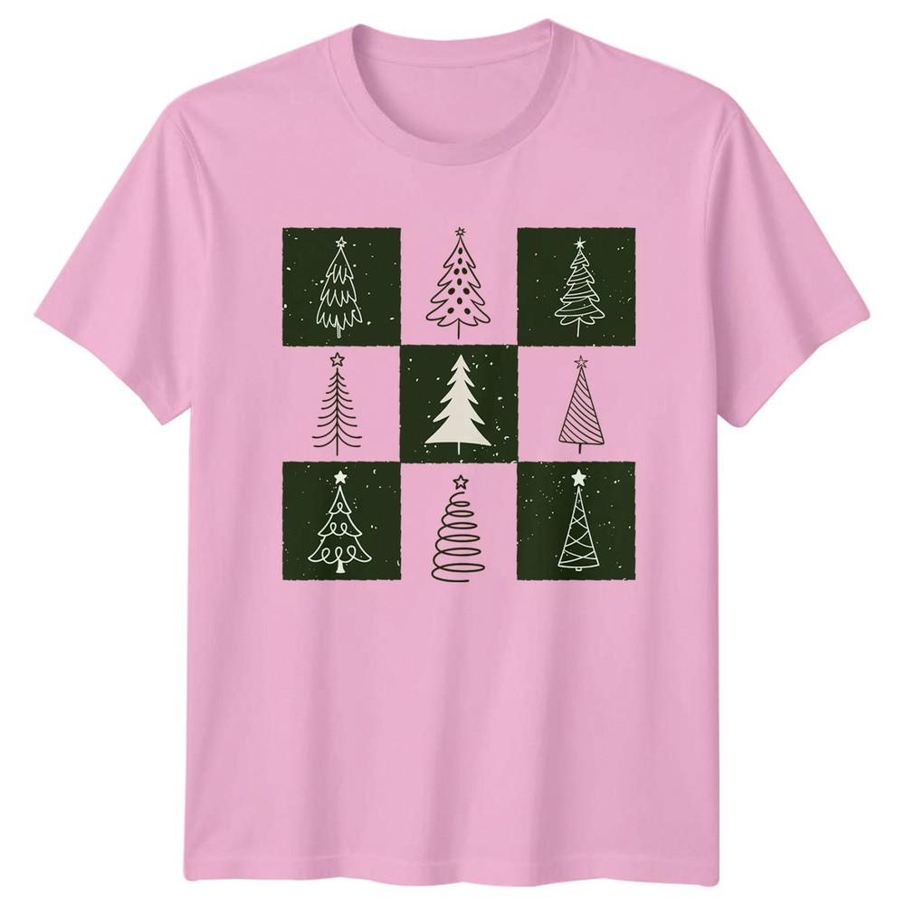 Christmas Trees Winter Holiday Unisexs TShirt Unisexs Tee Graphic Unisex Top