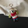 Rabbit Wool Felt Animal Pendant Little Pig Cartoon Keychain Cute Rabbit Keyring  Unisex