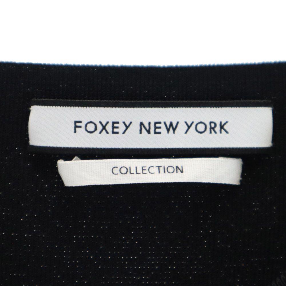 FOXEY NEW YORK Made In Japan Short Sleeve One Piece 38 Black Women Used