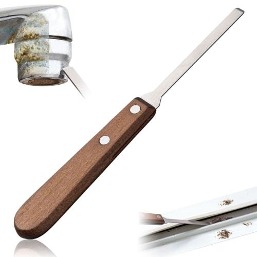 Comolife Křupavá škrabka, Odstraňuje vodní kámen a nečistoty, Škrabací špachtle na čištění koupelny, umývárny a dřezu, Nepoškrábe