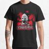 Vintage Terrifier TShirt for Men Horror Movie Scary Clown QHalloween Terrifier Film 100 Cotton Printed Tees Gift Idea Tops