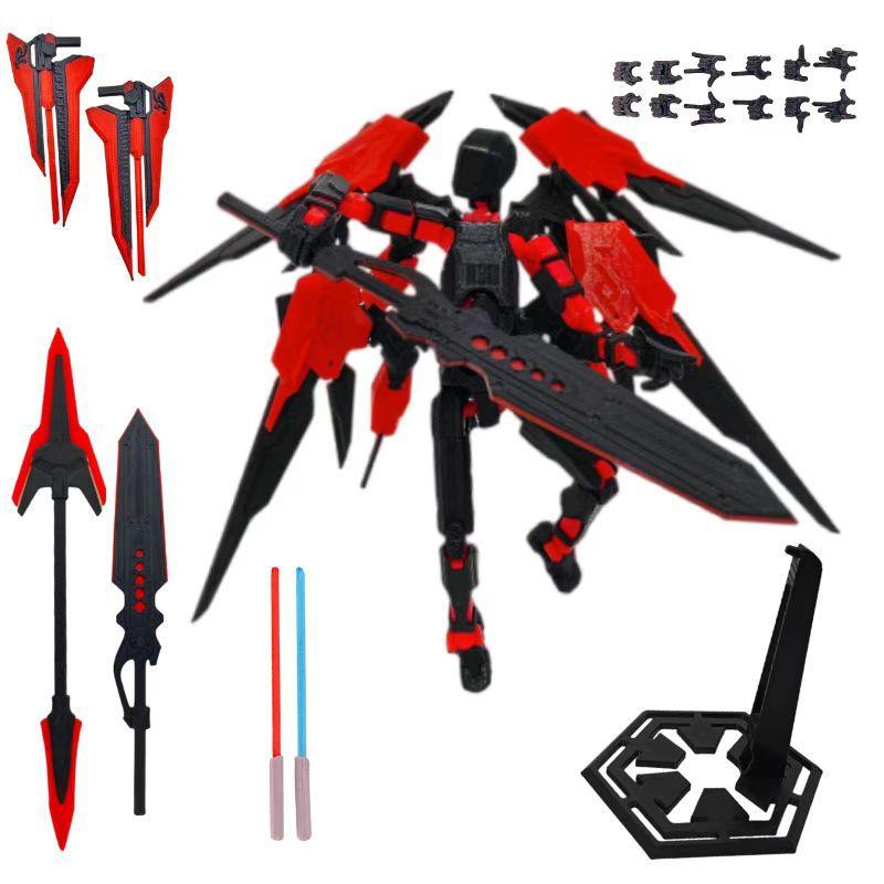 Action Figure Titan 13 T13 Stampata 3D Multi-Articolata Mobile Lucky Dummy Nova Robot Action Figure Regali