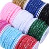 5yards/lot Rhinestone Tube Cord Rope Rhinestones Sequins Trimmings PVC Rope For Wedding Party DIY Clothing Shoes Headwear Decor