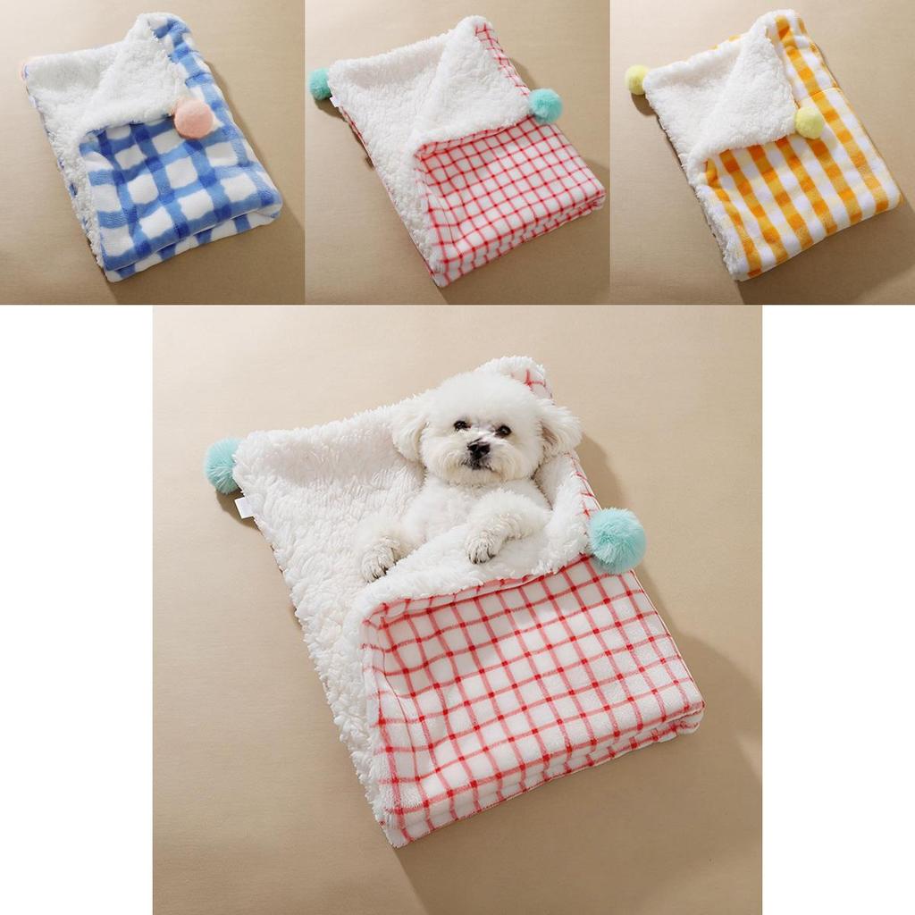 Pet Bed Dog Blanket Warm Plush Dog Bed Mat For Winter Comfort
