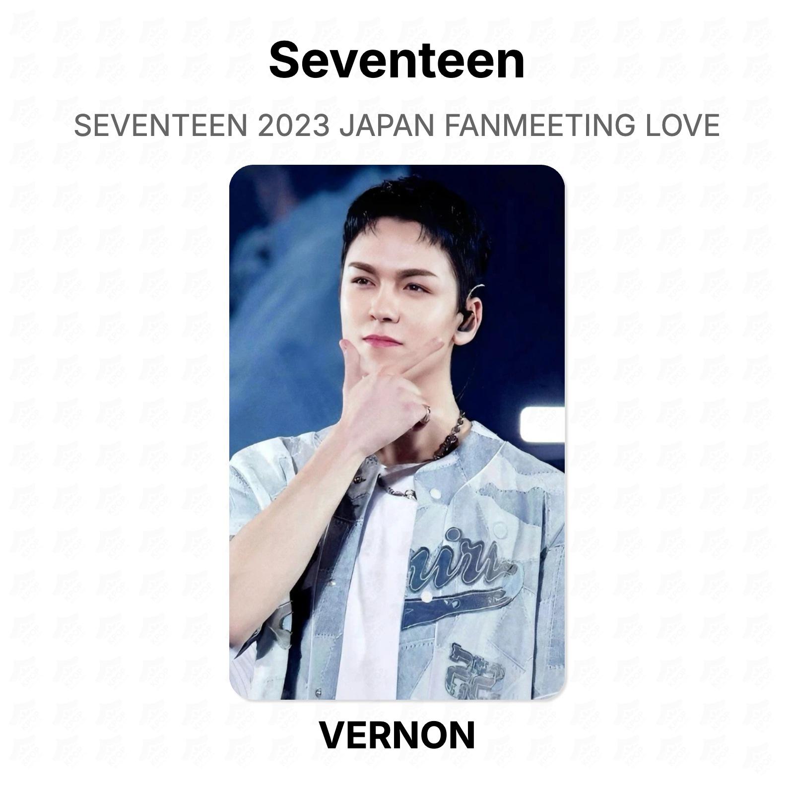Seventeen 2023 JAPAN FANMEETING LOVE Official Photocard VERNON