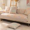 Korean Style Spliced Fabric Bow Sofa Cover Slip Resistant Slipcover Seat Sofa Towel Dust Cover Towel Couches For Living Room