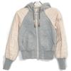 PEUTEREY PED3133 Grey X Pink Down Switch Parka Tops 38 Gray/PinkUsed