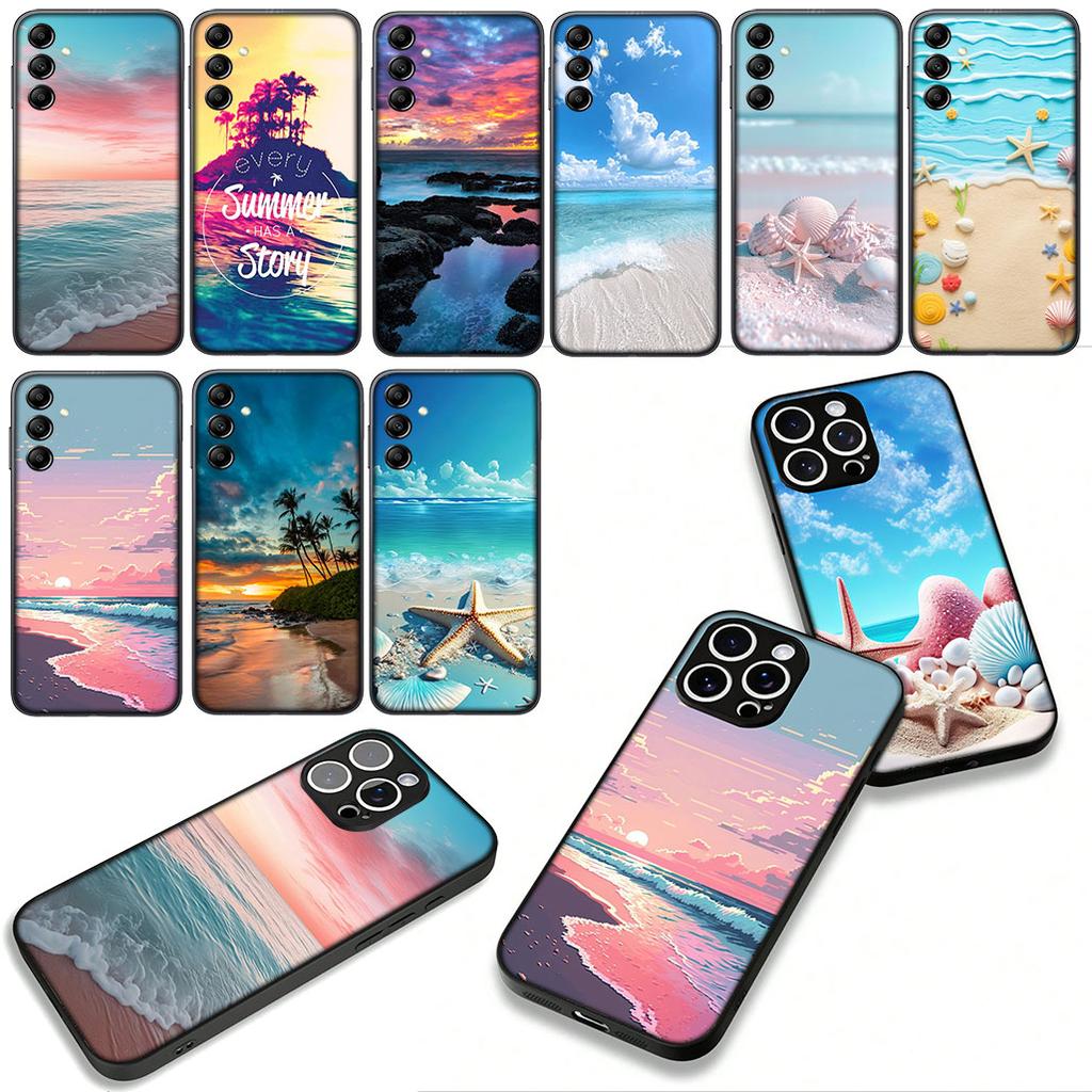 for Xiaomi Redmi 15 A5 9A 9T 10A 10C 9C NFC 15C Note 11 9 10 Pro Plus 8T Phone Cover Case Mountain Sea Beach Travel Casing