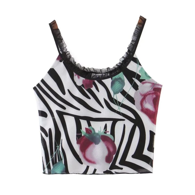 

Американский Ретро Принт Зебра Маленькая Слинговая Сетка Zebra pattern Print small sling(High quality) L