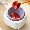 Silicone Sphere Ice Mold Easy Release Circle Ice Hockey Mold with Lids Slow Melting Spherical Ice Makers for Whiskey Cocktails Bourbon
