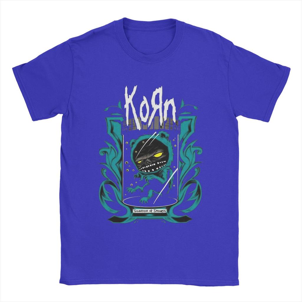 Korn Band Rock T-Shirt Herren Baumwolle Neuheit T-Shirt Rundhals T-Shirt Kurzarm Kleidung Original