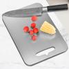 Titanium Cutting Boards for Kitchen Stainless Board 304 Steel Thickened Double Sided Food Grade Portable Fruit Cutting Board