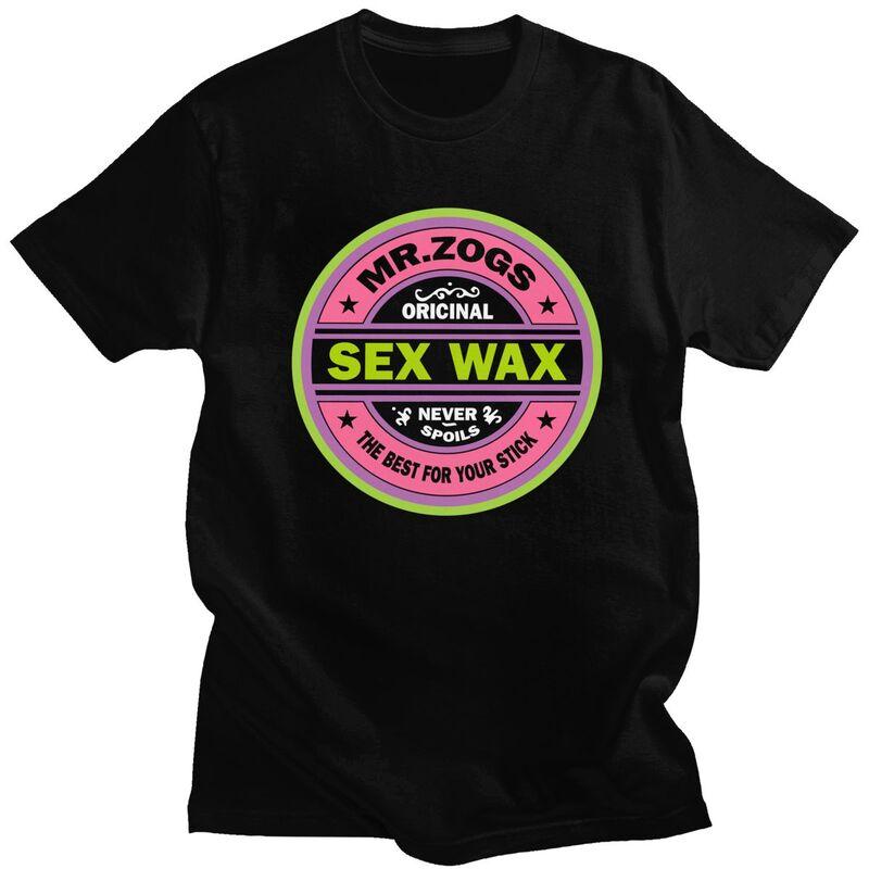 Custom Mr Zogs Surfing Sex Wax T Shirt for Men Pure Cotton Tshirt Casual Tee Short Sleeves T-shirts Clothing Gift - Men's Sum...