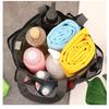 Portable Beach Mesh Bath Bag Transparent Travel Waterproof Toiletry Bag
