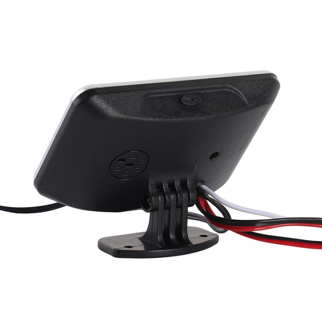 4 In 1 Vehicle Instrument LCD Digital Display Oil Pressure Voltage Water Temperature Fuel Gauge Black 9 36V