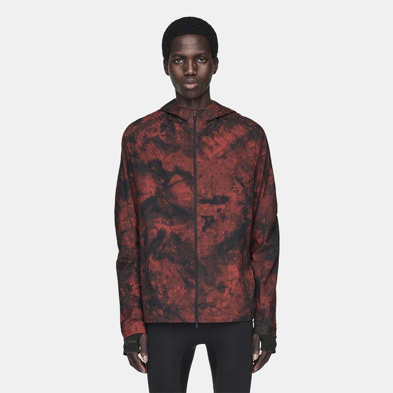 Y-3 Jackets Men's Red Hooded Moderate Other KA7141